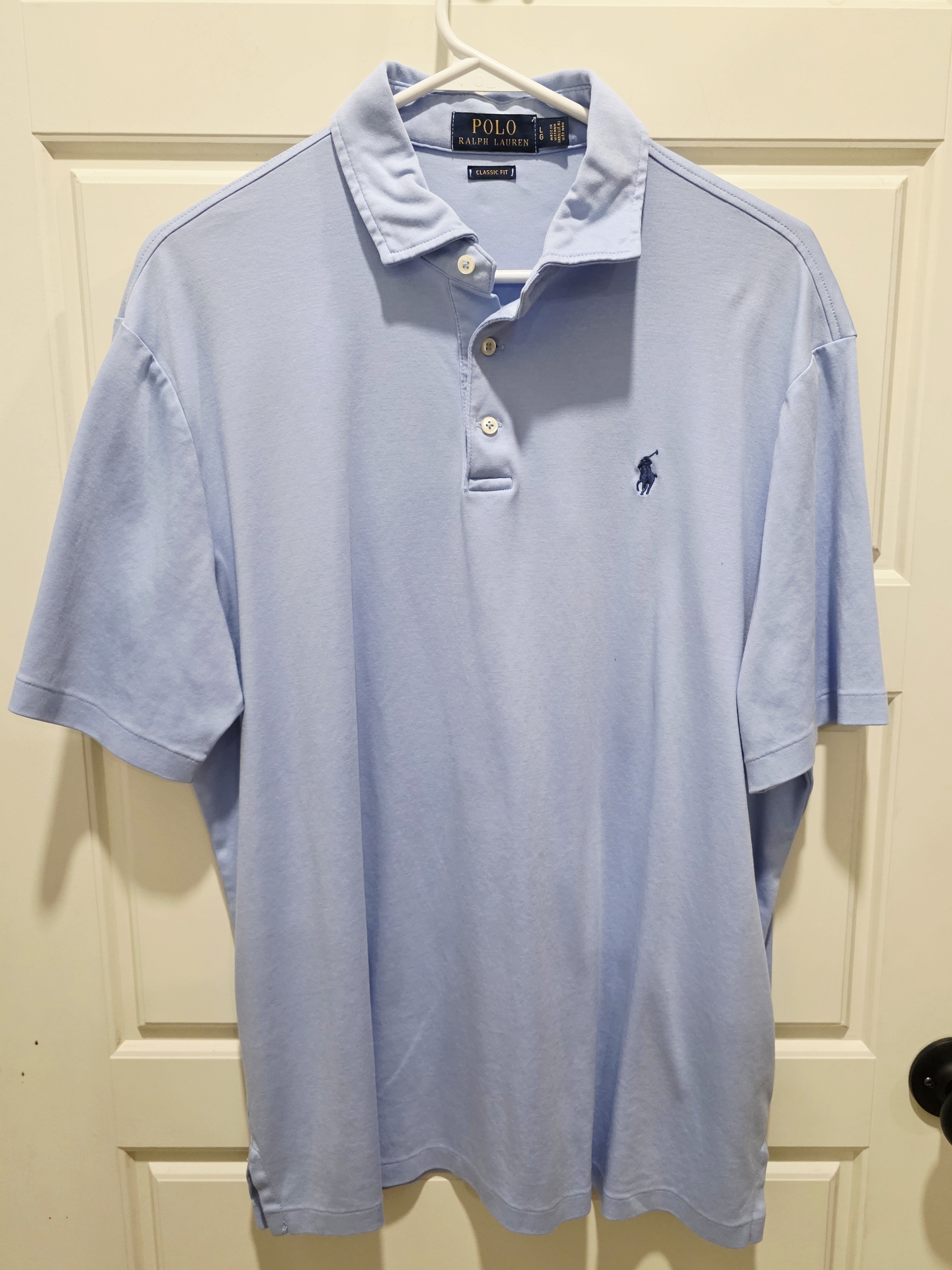 Ralph Lauren Men’s Pale Blue Short-Sleeve Polo